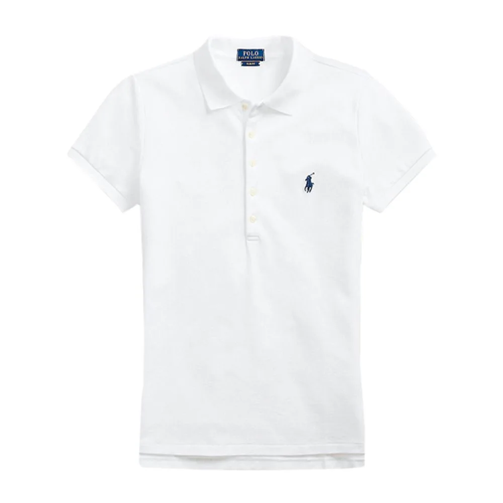 Polo Ralph Lauren 폴로 랄프로렌 여성 카라티 슬림핏 5버튼 반팔 티셔츠 썸네일 3