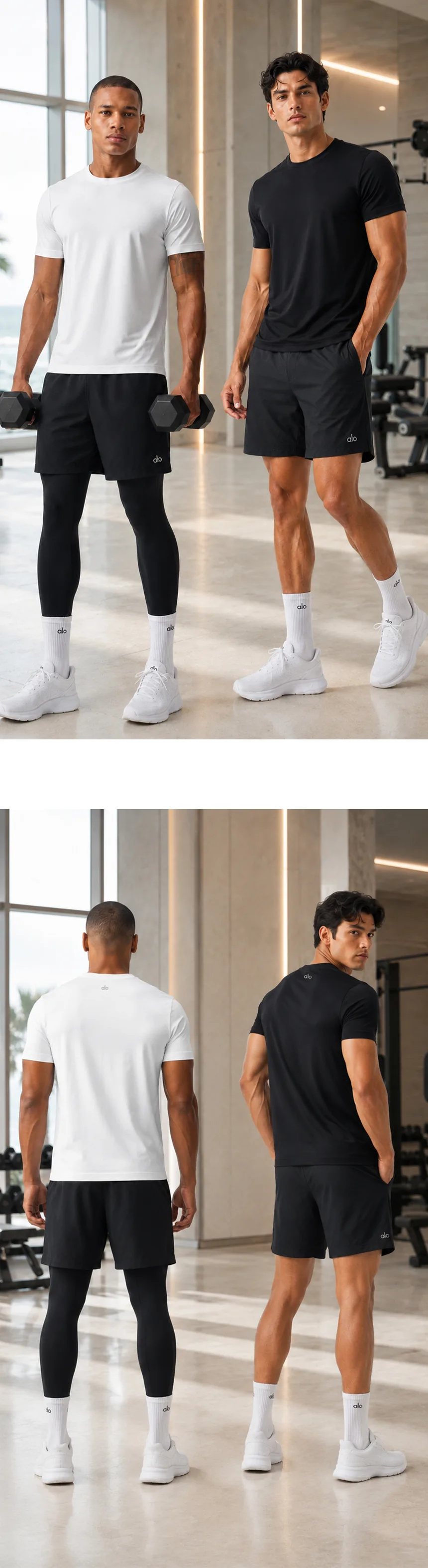 알로 컨커 머슬핏 라운드 반팔 상세 이미지 21