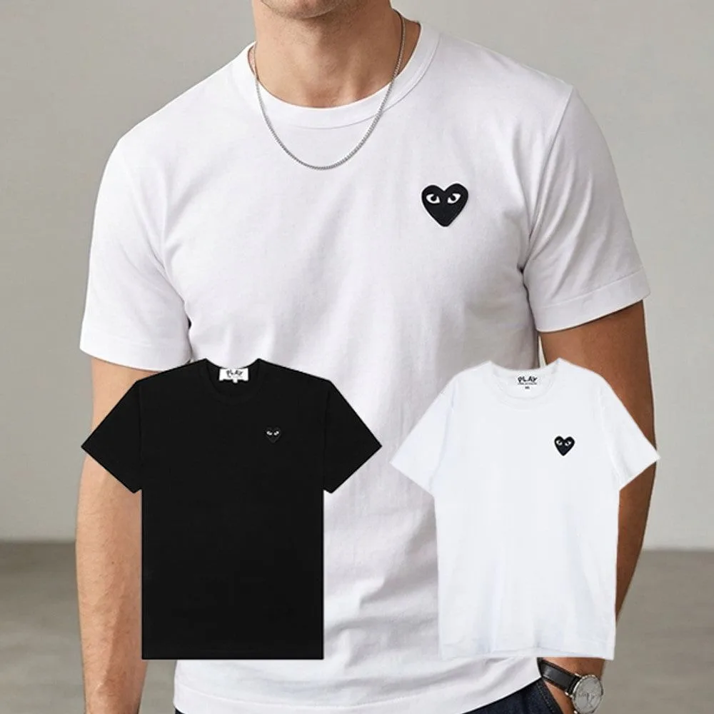 COMME des GARÇONS 꼼데가르송 PLAY 블랙하트 와펜 반팔 티셔츠 썸네일 4