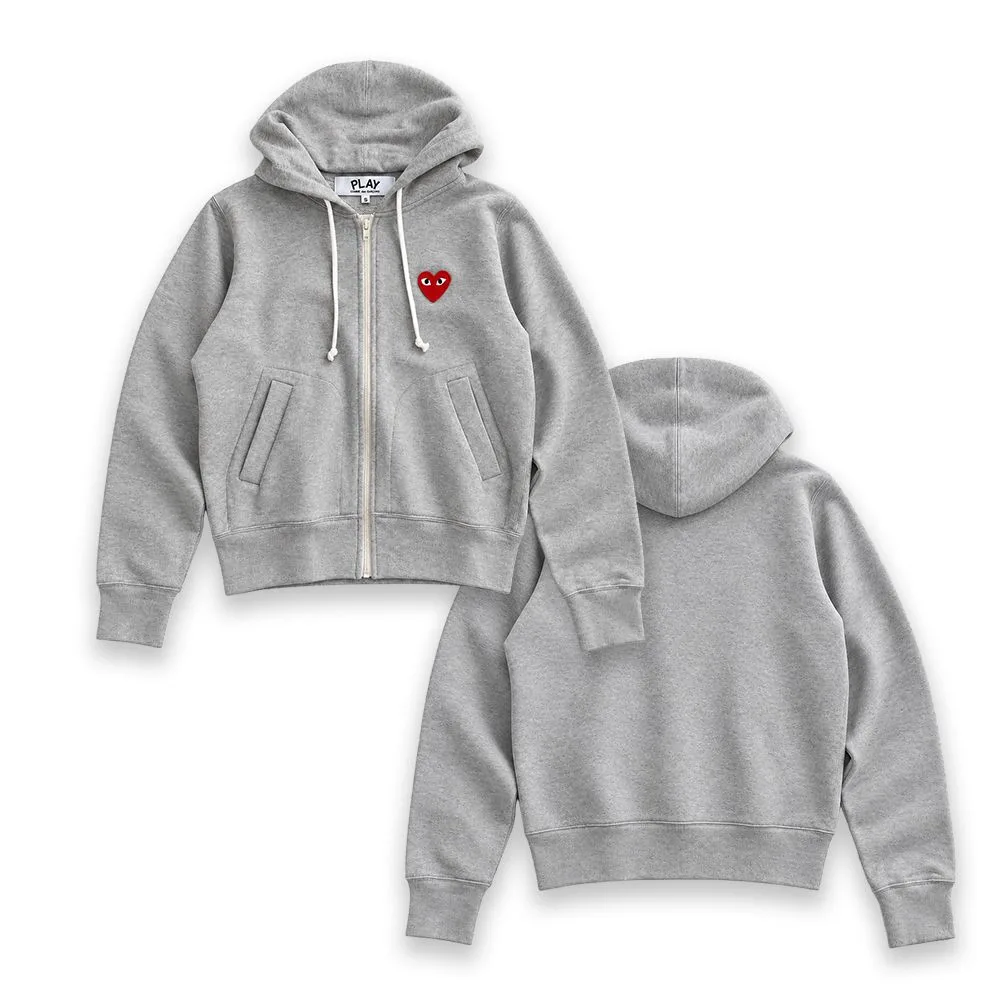 COMME des GARÇONS 꼼데가르송 플레이 하트 로고 후드집업 썸네일 5