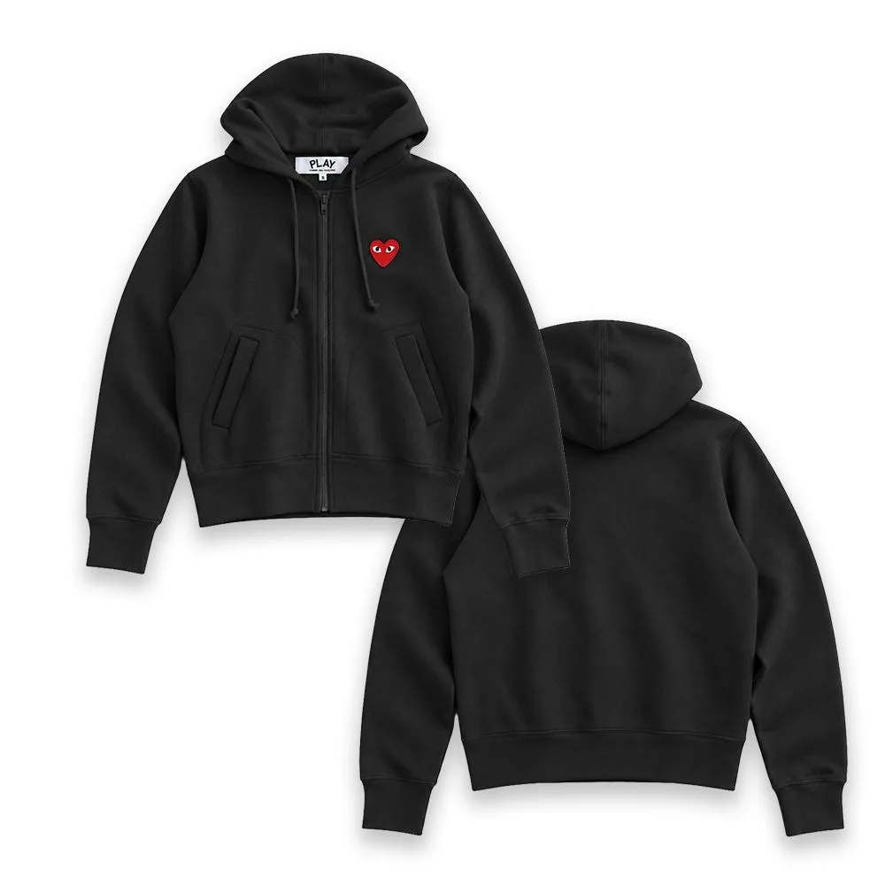 COMME des GARÇONS 꼼데가르송 플레이 하트 로고 후드집업 썸네일 6