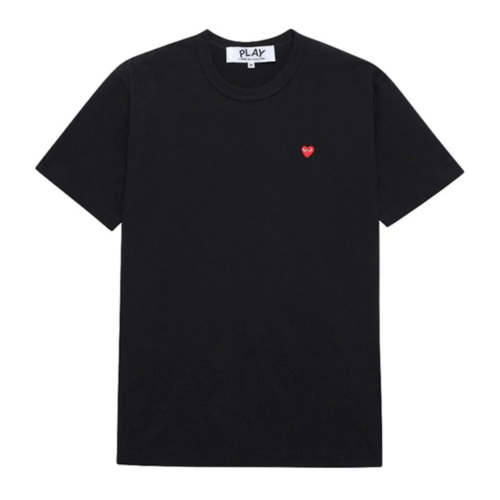 COMME des GARÇONS 꼼데가르송 PLAY 스몰하트 와펜 남녀공용 반팔 티셔츠 썸네일 4