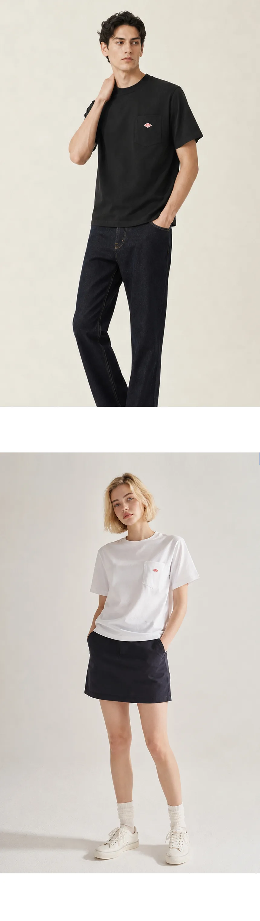 단톤 포켓 반팔티 상세 이미지 15