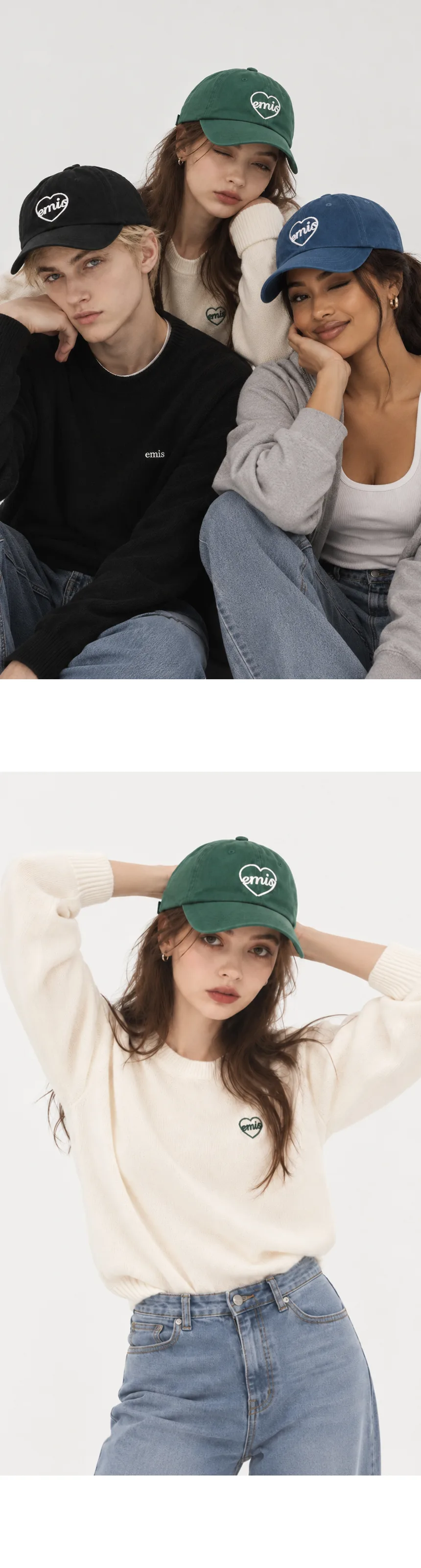 이미스 하트 자수 볼캡 상세 이미지 12