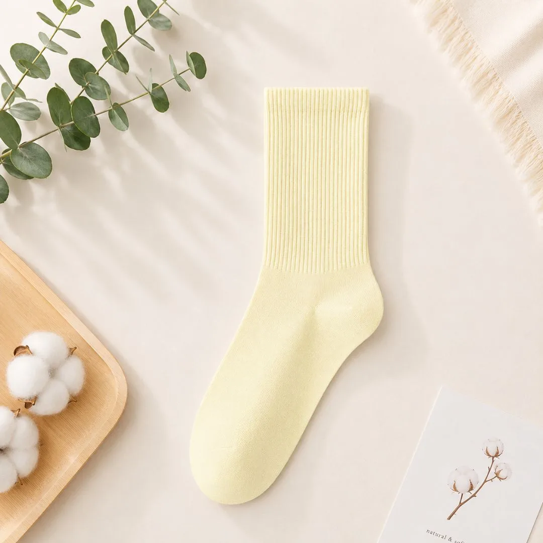JZL CLOSET JZL CLOSET 여성 순면 데일리 중목 양말 썸네일 3