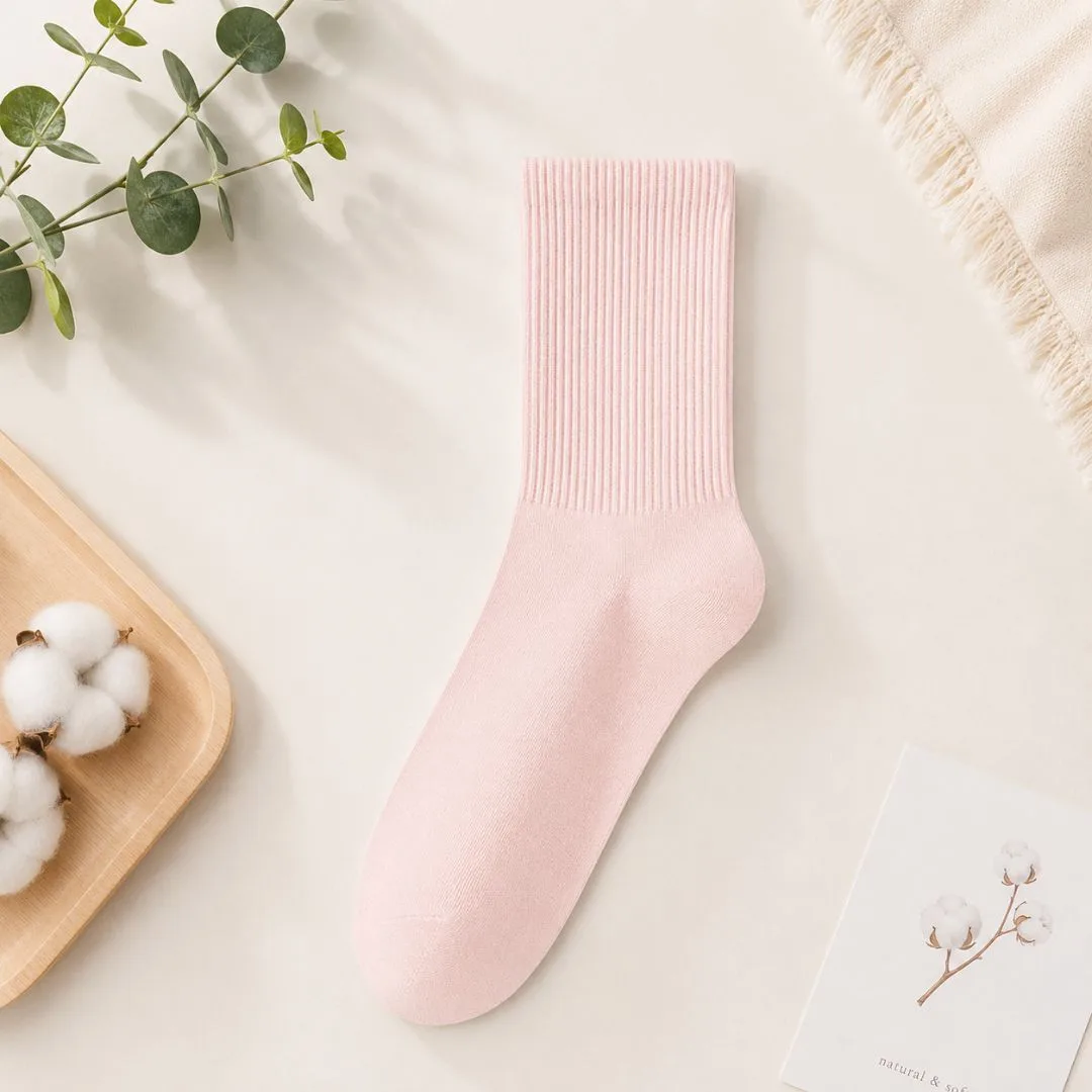 JZL CLOSET JZL CLOSET 여성 순면 데일리 중목 양말 썸네일 7