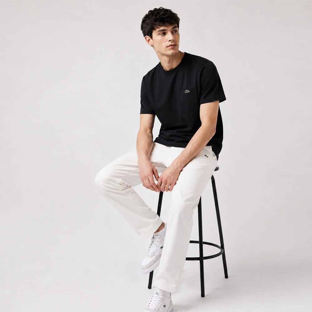 Lacoste 라코스테 LACOSTE 클래식 포켓 반팔 티셔츠 정면 컷