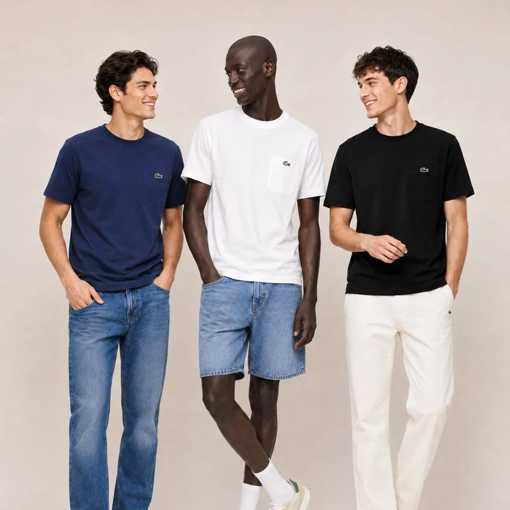 Lacoste 라코스테 LACOSTE 클래식 포켓 반팔 티셔츠 썸네일 8