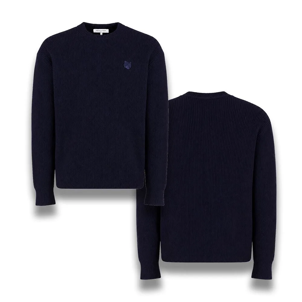 MAISON KITSUNÉ 메종키츠네 볼드 폭스헤드 패치 컴포트 니트 썸네일 6