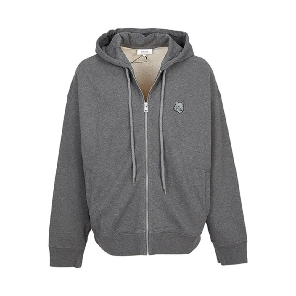 MAISON KITSUNÉ 메종키츠네 볼드 폭스헤드 패치 컴포트 지퍼 후드집업 썸네일 4