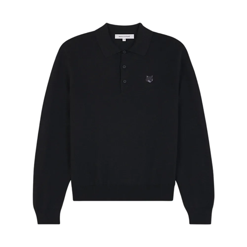 MAISON KITSUNÉ 메종키츠네 니트 남자스웨터 볼드 폭스헤드 울 카라티 썸네일 5