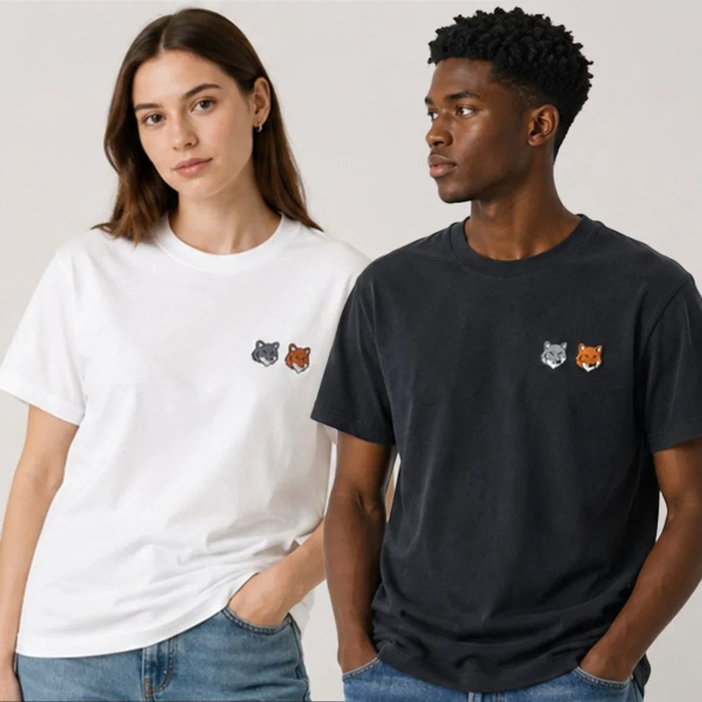 MAISON KITSUNÉ 메종키츠네 반팔 폭스헤드 더블폭스 드레스폭스 썸네일 3