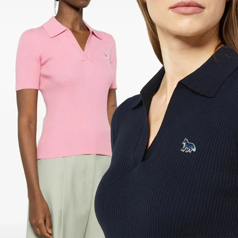 MAISON KITSUNÉ 메종키츠네 여성 베이비 폭스 패치 파인 니트 썸네일 6