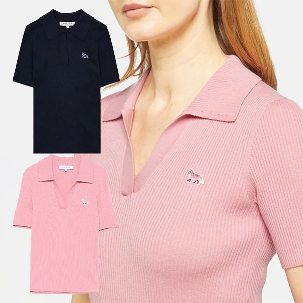 MAISON KITSUNÉ 메종키츠네 여성 베이비 폭스 패치 파인 니트 썸네일 8
