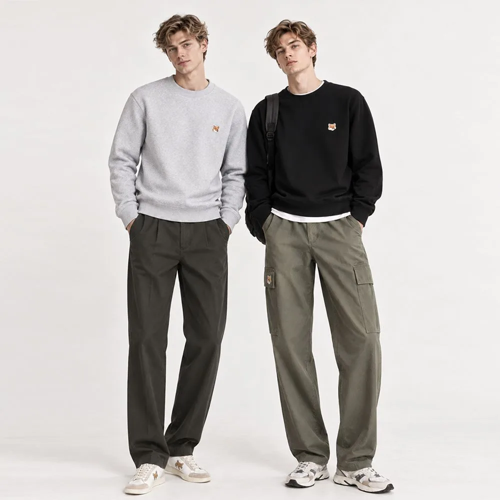 MAISON KITSUNÉ 메종키츠네 옐로 폭스헤드 레귤러 맨투맨 썸네일 3
