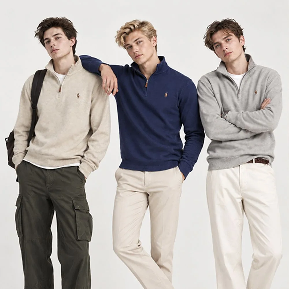 Polo Ralph Lauren 폴로 랄프로렌 남성 아노락 하프집업 니트 스웨터 썸네일 5