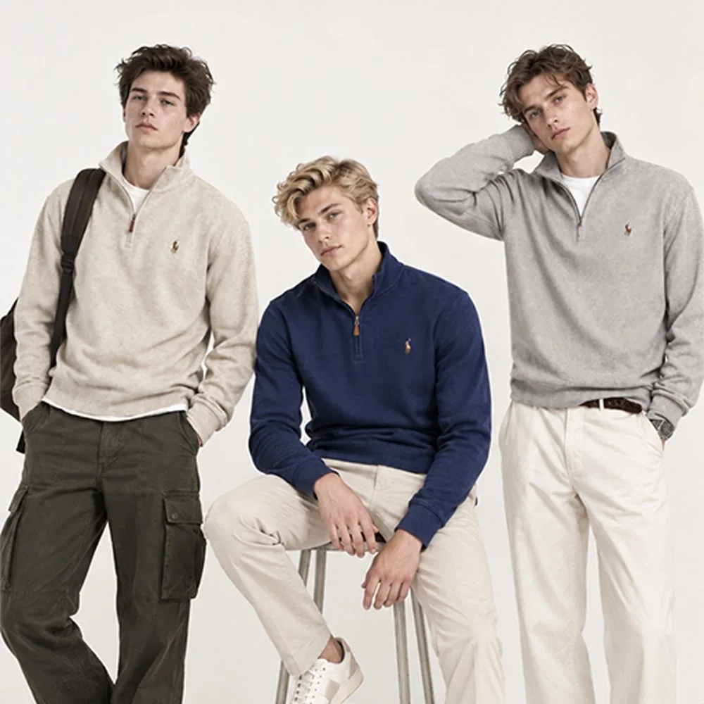 Polo Ralph Lauren 폴로 랄프로렌 남성 아노락 하프집업 니트 스웨터 썸네일 4