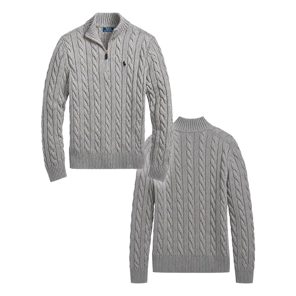 Polo Ralph Lauren 폴로 랄프로렌 남성 하프집업 케이블 니트 스웨터 썸네일 6