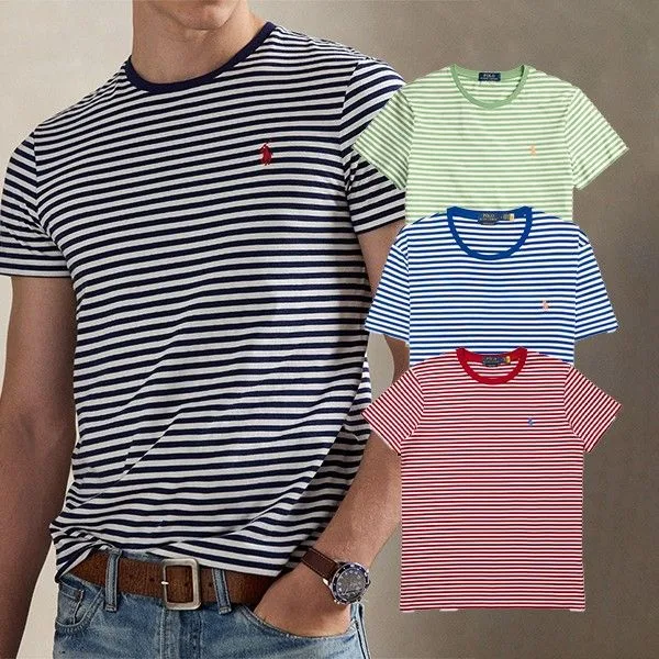 Polo Ralph Lauren 폴로 랄프로렌 스트라이프 반팔 티셔츠 썸네일 4