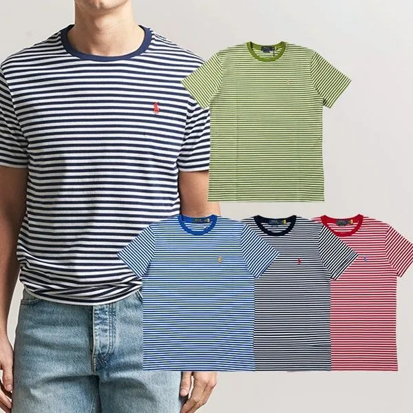 Polo Ralph Lauren 폴로 랄프로렌 스트라이프 반팔 티셔츠 정면 컷