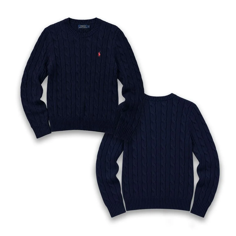 Polo Ralph Lauren 폴로 랄프로렌 25FW 여성 케이블 라운드넥 니트 썸네일 8
