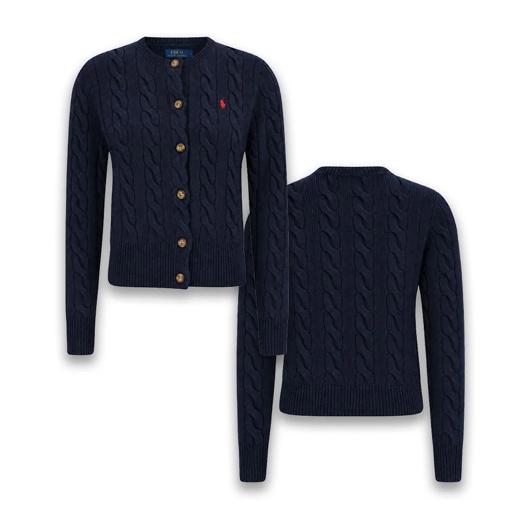 Polo Ralph Lauren 폴로 랄프로렌 여성 캐시미어 케이블 니트 가디건 썸네일 8