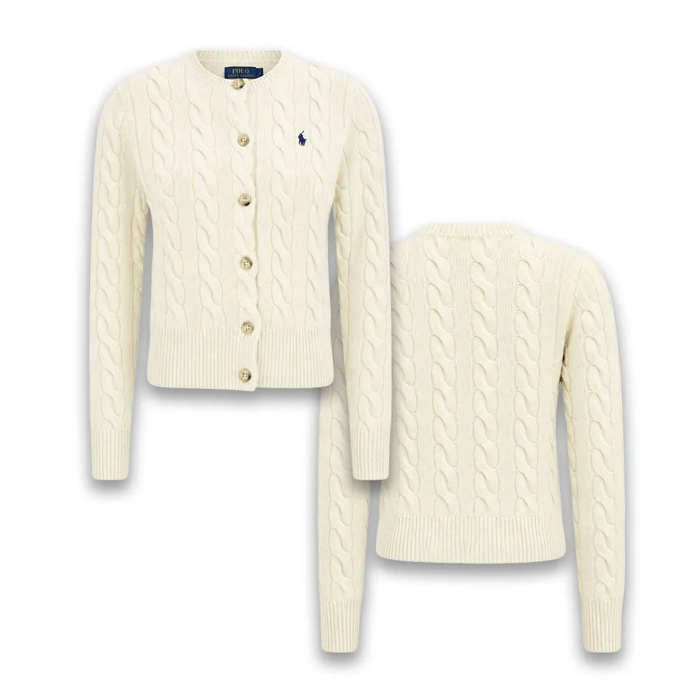 Polo Ralph Lauren 폴로 랄프로렌 여성 캐시미어 케이블 니트 가디건 썸네일 6
