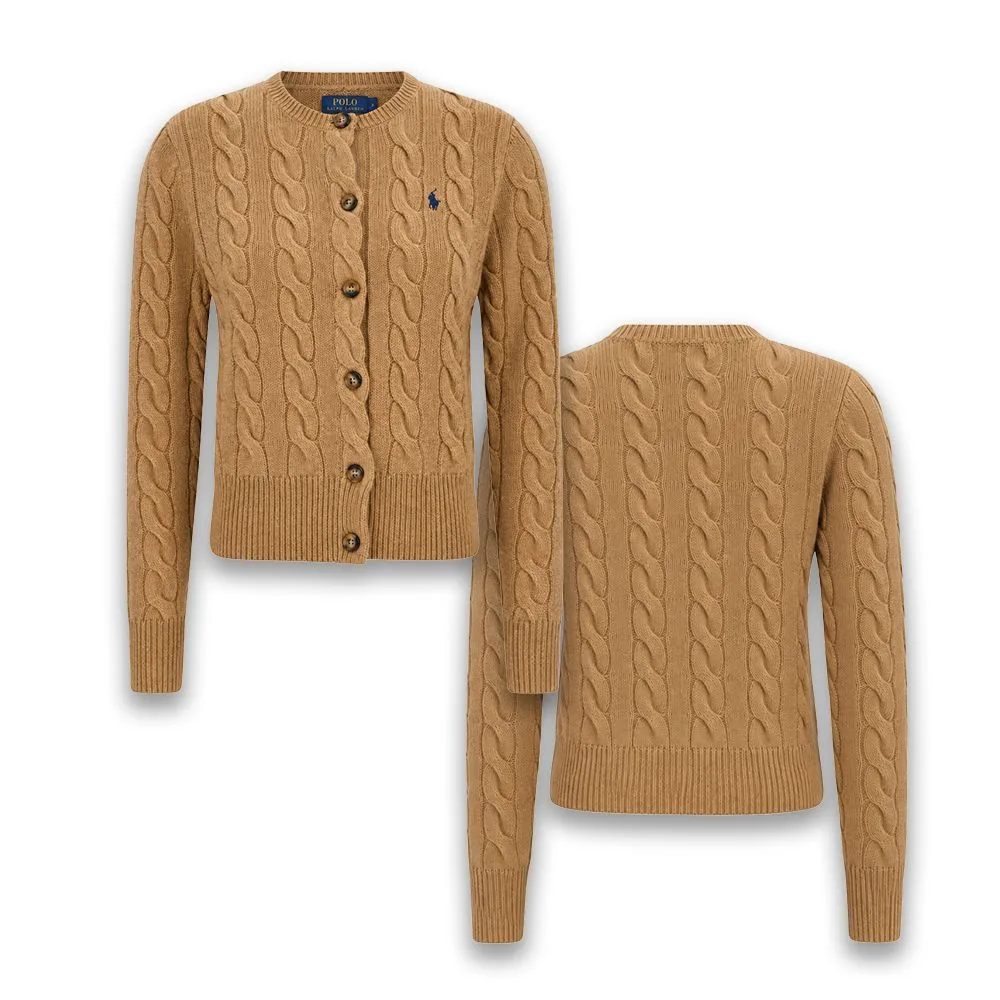 Polo Ralph Lauren 폴로 랄프로렌 여성 캐시미어 케이블 니트 가디건 썸네일 7