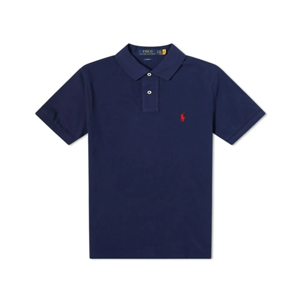 Polo Ralph Lauren 폴로 랄프로렌 여성 카라티 슬림핏 2버튼 반팔 티셔츠 썸네일 3