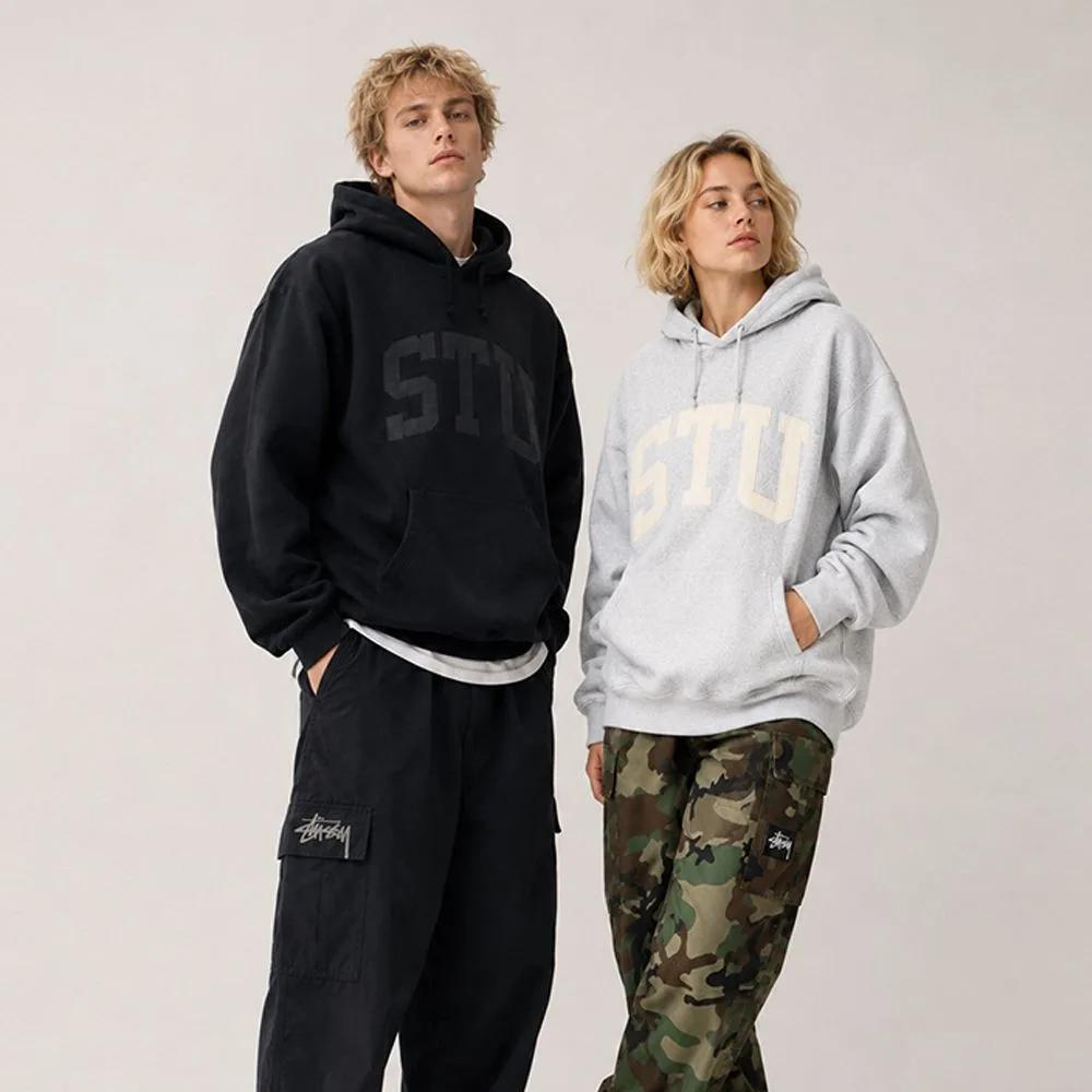 Stüssy 스투시 아플리케 기모 오버핏 후드집업 썸네일 6