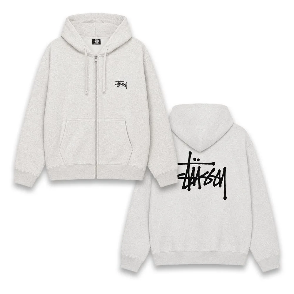 Stüssy 스투시 베이직 기모 후드집업 썸네일 5