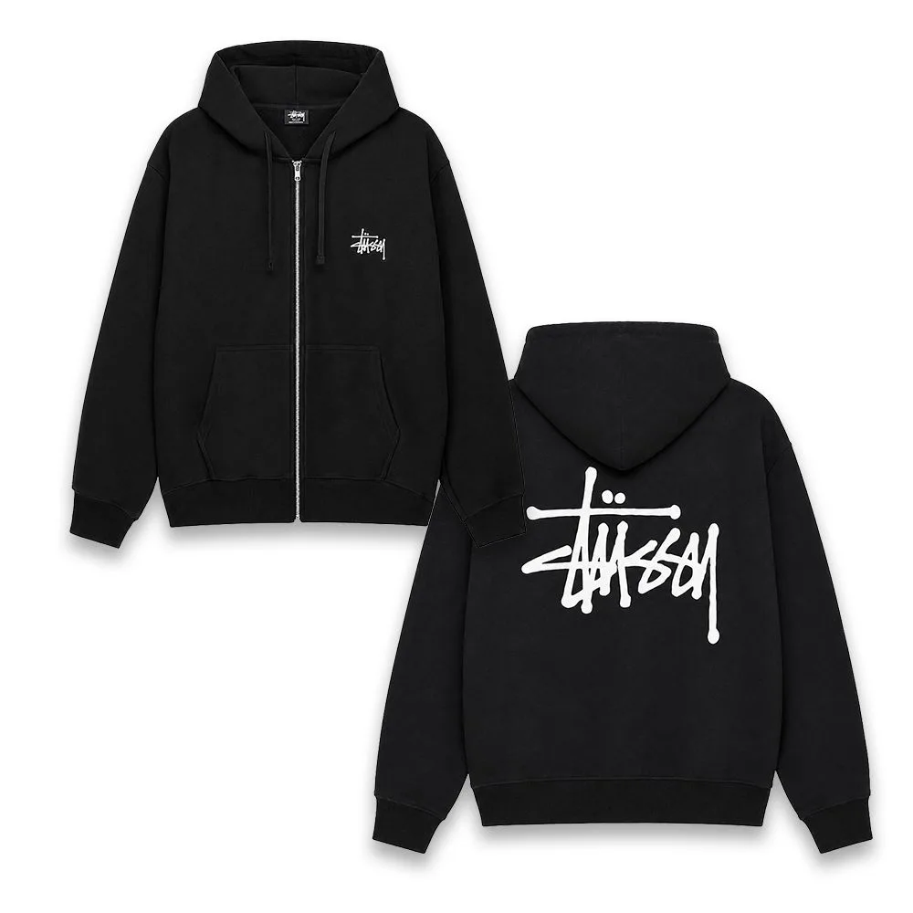 Stüssy 스투시 베이직 기모 후드집업 썸네일 6