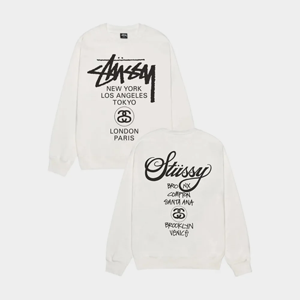 Stüssy 스투시 월드 투어 크루넥 맨투맨 썸네일 4
