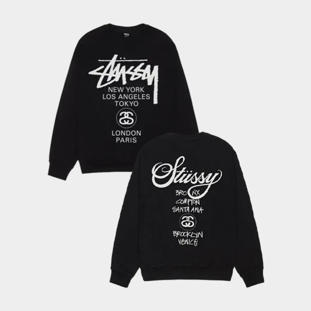 Stüssy 스투시 월드 투어 크루넥 맨투맨 썸네일 5