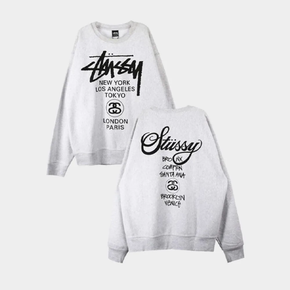 Stüssy 스투시 월드 투어 크루넥 맨투맨 썸네일 6