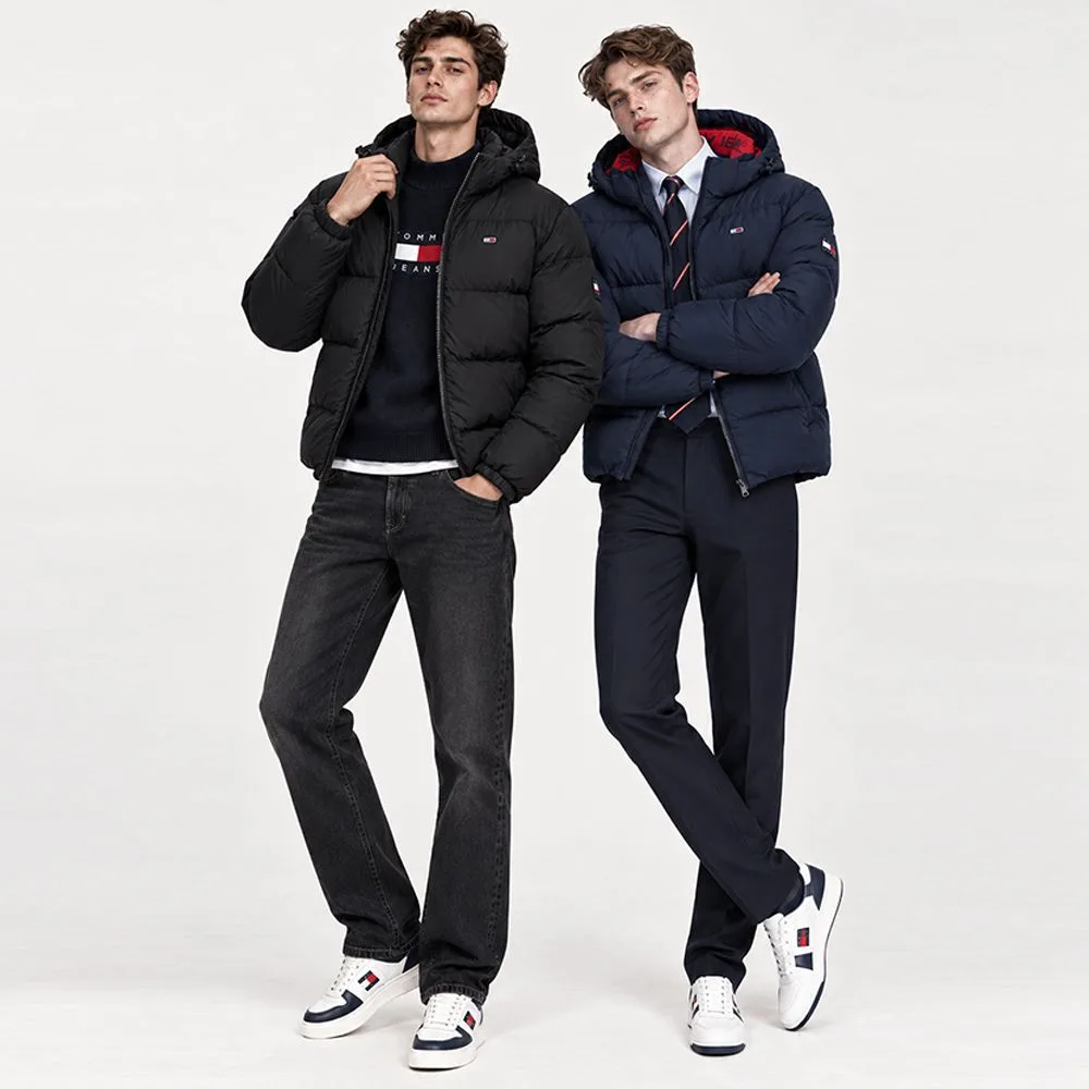 TOMMY HILFIGER 타미힐피거 로고 숏 패딩 재킷 썸네일 4